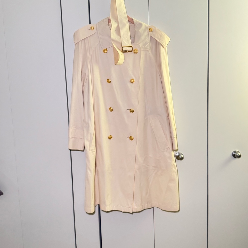Vintage BURBERRYS Cream Trench Coat size S-M
